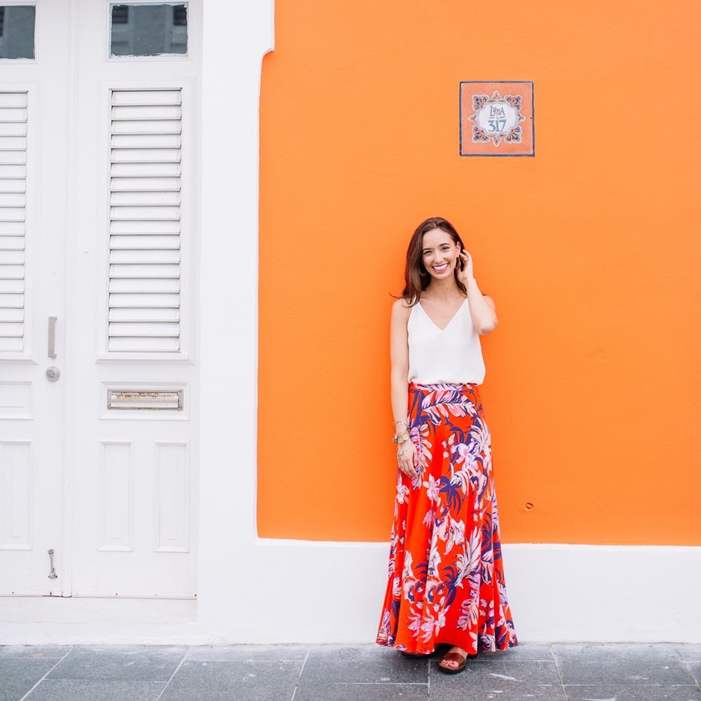 Anthropologie Paso Robles Silk Maxi Skirt